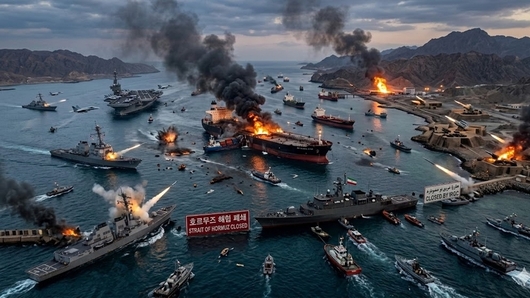 이란 '호르무즈 통관 선박에 불태운다' 원유공급 불안