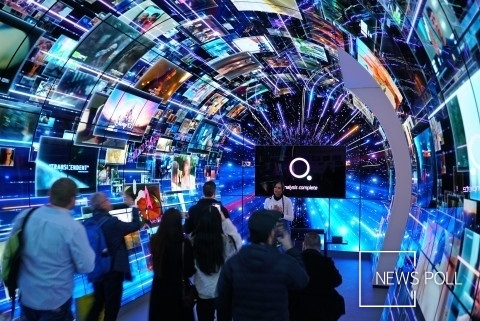 애니프레임, CES 2024서 글로벌 콘텐츠사와 LG 웹 OS 미디어터널 연출